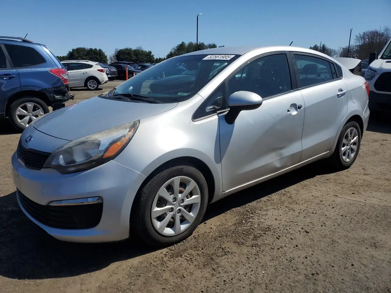 2017 KIA RIO SILVER VIN: KNADM4A3XH6040713