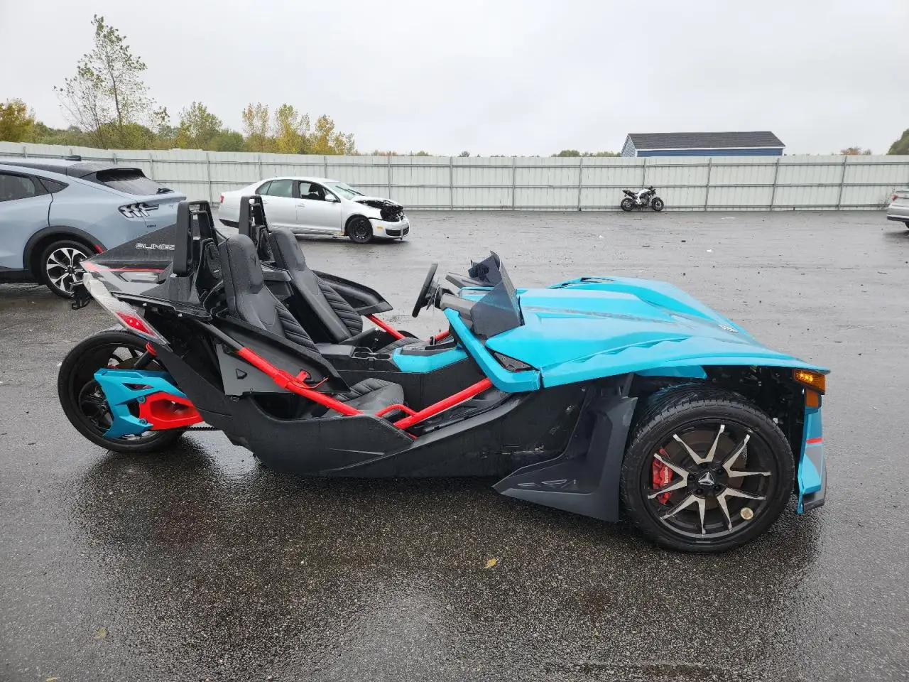 2022 POLARIS SLINGSHOT BLUE VIN: 57XAARHB8N8152684