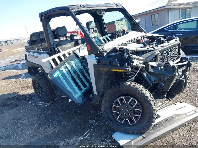 2025 POLARIS RANGER White VIN: 3NSXAL1R4SM187445